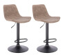 2x Barová židle Hawaj CL-18022 Taupe (šedohnědá)