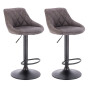 2x Barová židle Hawaj CL-3235 tmavě šedá