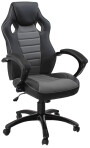 Kancelářská židle racing Deluxe šedo-černá