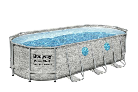 Levně Bestway Power Steel Stacked Stone Swim Vista 4,27 x 2,5 x 1 m 56714