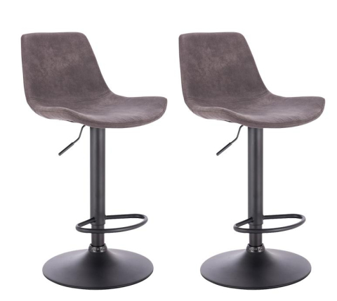 Levně 2x Barová židle Hawaj CL-18022 | tmavě šedá