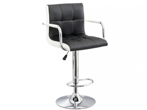 Levně Barová židle CL-3331 černá-bílá