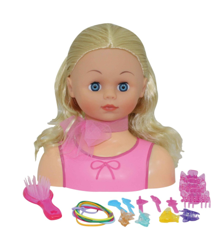 Alltoys Česací hlava Bambolina Amore s doplňky Alltoys