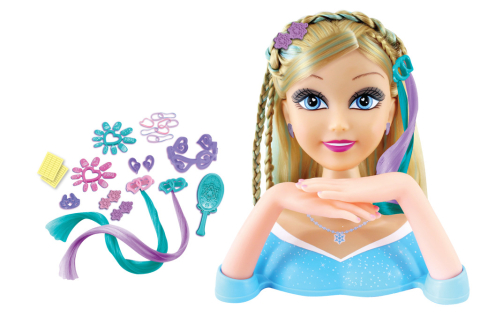 Alltoys Funville Česací hlava Sparkle Girlz se stylingem nehtů Alltoys