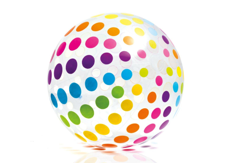 Intex Nafukovací míč Jumbo 107cm 59065 barevné puntíky Intex