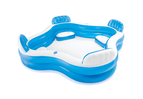 Intex 56475 Transparent s opěradly 229 x 229 x 66 cm