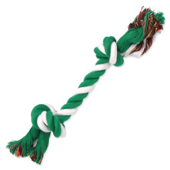 Uzel Dog Fantasy Bavlněný zeleno-bílý 2 knoty 25 cm
