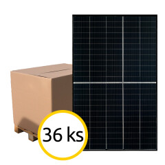 Fotovoltaický solární panel RISEN Titan S 400Wp Half Cut, černý rám, paleta