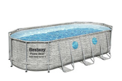 Bazén Bestway Power Steel Oval Vista 4,27 x 2,5 x 1 m | s filtrací a příslušenstvím