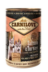 Carnilove Wild konz Meat Salmon & Turkey Puppies 400 g