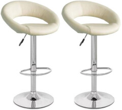 2x Barová židle Hawaj CL-3230 | krémová