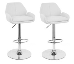 2x Barová židle Hawaj CL-3335-2 | bílá
