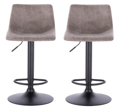 2 x Barová židle Hawaj CL-630-1 | světle šedá