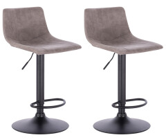2x Barová židle Hawaj CL-630-1 | světle šedá
