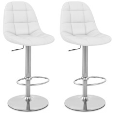 2x Barová židle Hawaj CL-8023 | bílá