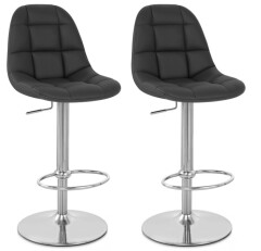 2x Barová židle Hawaj CL-8023 černá