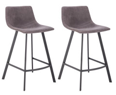 2 x Barová židle Hawaj CL-845-1 | tmavě šedá