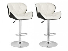 2x Barová židle Hawaj CL-3227 | bílá / černá