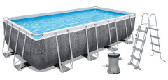 Bazén Bestway Power Steel Ratan 4,88 x 2,44 x 1,22 m | s filtrací a příslušenstvím