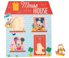 Derrson Disney Dřevěné puzzle Domeček pro nejmenší