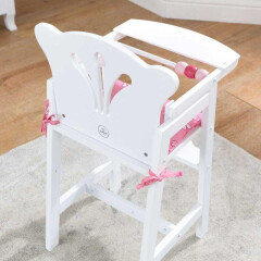 Dřevěná jídelní židlička pro panenky KidKraft