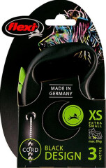 flexi-black-design-xs-lanko-3-m-zelene-8-kg