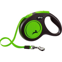 Vodítko Flexi New Neon M pásek 5 m zelené 25 kg