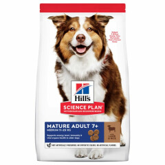 Hill's Science Plan Canine Mature 7+ Medium Lamb & Rice 14 kg