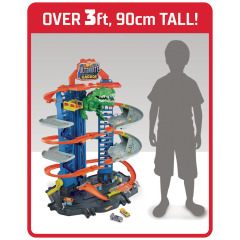 Hot Wheels city garáž s T-rexem