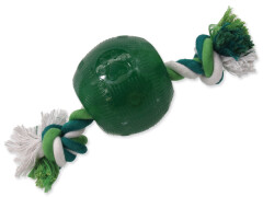 Hračka Dog Fantasy Strong Mint míček gumový s provazem zelený 9,5 cm