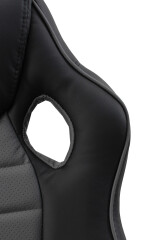 Kancelářská židle racing Deluxe šedo-černá s drobnou vadou