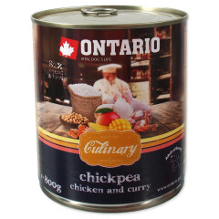 Konzerva ONTARIO Culinary Chickpea, Chicken and Curry 800 g
