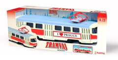 Kovová tramvaj Prague Rappa