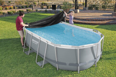 Krycí plachta pro oválné bazény s konstrukcí 4,27 x 2,5 m