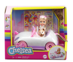 Mattel Barbie Chelsea a kabriolet s nálepkami