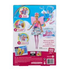 Mattel Barbie létající víla s křídly běloška