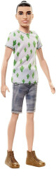 Mattel Barbie model ken | tričko s kaktusy