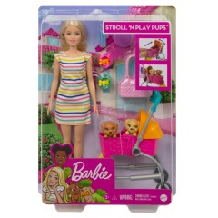 Mattel Barbie panenka na vycházce s pejskem
