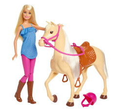 Mattel Barbie panenka s koněm