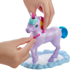 Mattel Barbie Princezna a duhový jednorožec herní set