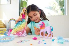 Mattel Barbie Princezna a duhový jednorožec herní set
