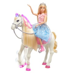 Mattel Barbie princezna a kůň se světly a zvuky
