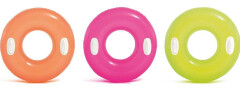 Nafukovací kruh s držadly Intex Neon Růžová