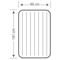 Nafukovací postel Intex Pillow Rest Mid-Rise Twin