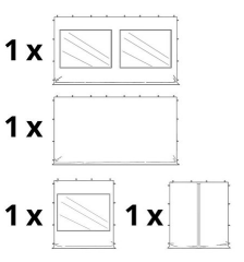 Nůžkový stan 3 x 6 m s bočnicemi zelená