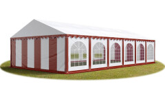 Party stan Premium 6 x 12 m | červeno-bílá