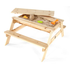 Dětský dřevěný piknikový stůl s pískovištěm Plum