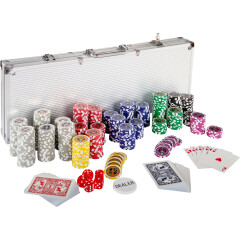 Poker set v kufříku 500 ks žetonů