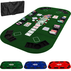 Pokerová podložka pro 8 hráčů | zelená