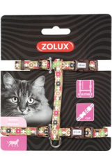 Postroj kočka ARROW nylon čokoládový Zolux